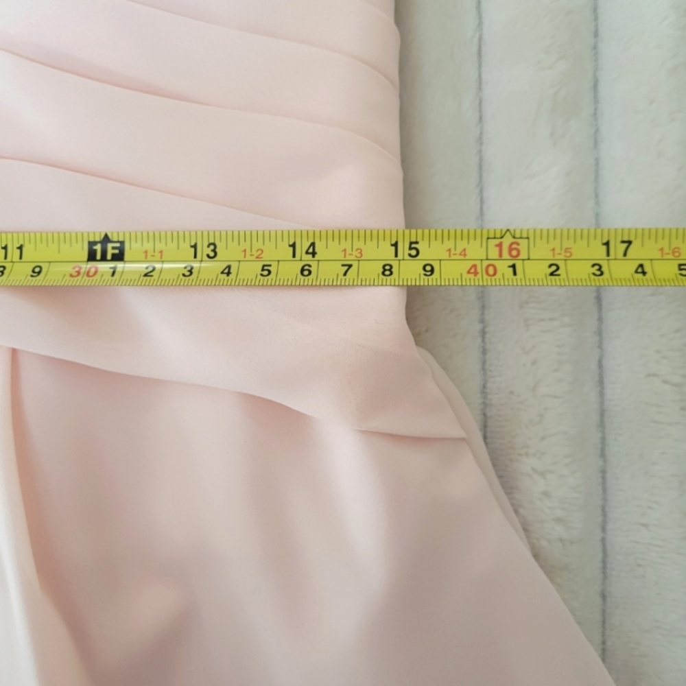 JJ's House Pink Pearl Faux Wrap Goddess Mini Dress size 10 - Picture 12 of 16